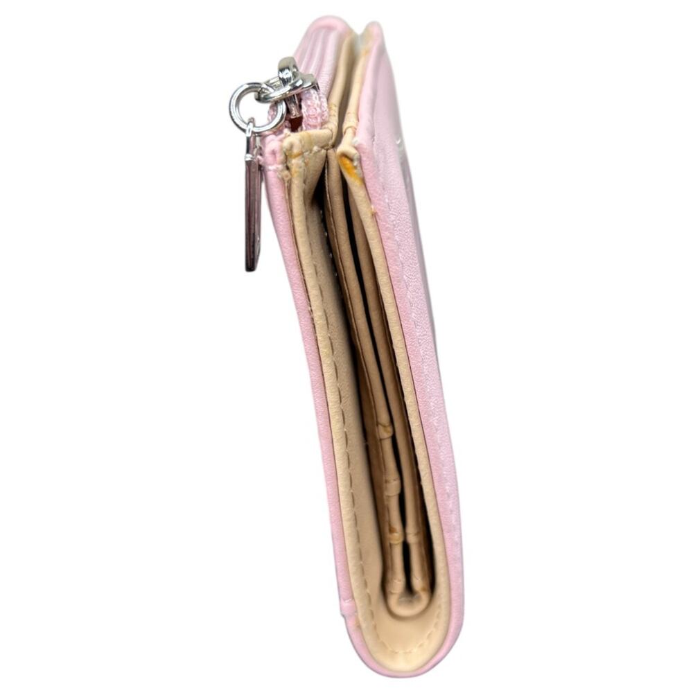 Guess Pink Leather Bifold Wallet Card Holder Coin Purse Los Angeles - Picture 3 of 9
